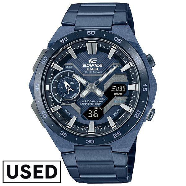 カシオ エディフィス EDIFICE COOL BLUE EDITION ソーラー Bluetooth ワントーン ビジネス カジュアル ECB-2200YCB-2AJF メンズ
