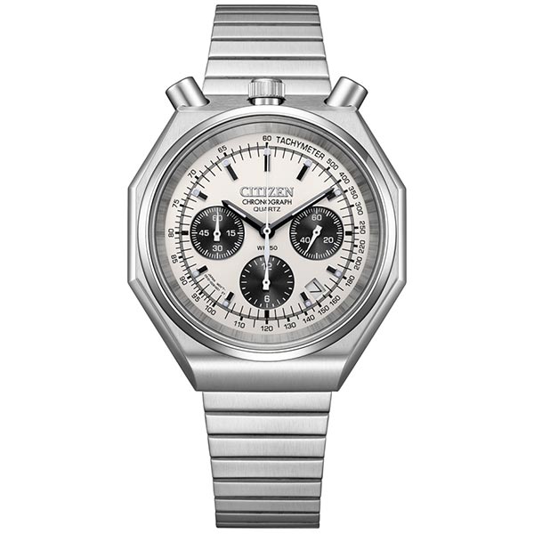 シチズン レコードレーベル RECORD LABEL TSUNO CHRONO Custom Limited ツノクロノ レトロ カジュアル スーツ 腕時計 AN3700-62A メンズ