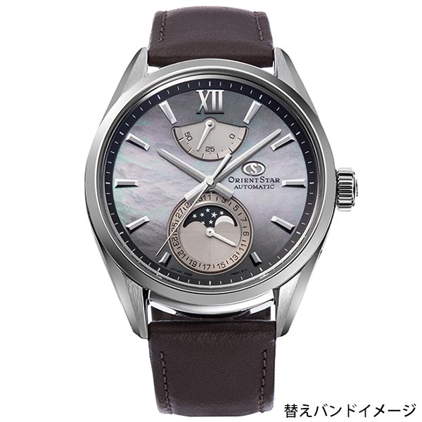 オリエントスター ORIENT コンテンポラリーコレクション メカニカルムーンフェイズ シェル カジュアル ビジネス RK-AY0201A メンズ