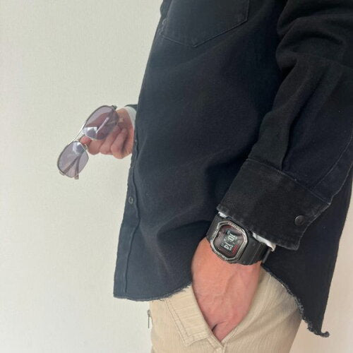 カシオ Ｇショック G-SHOCK G-SQUAD DWH5600 ブラック レッド DW-H5600MB-1A4JR メンズ