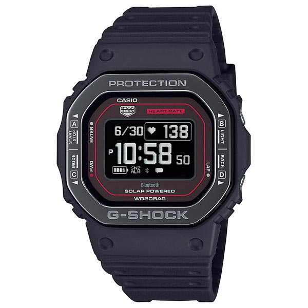 カシオ Ｇショック G-SHOCK G-SQUAD DWH5600 ブラック レッド DW-H5600MB-1A4JR メンズ