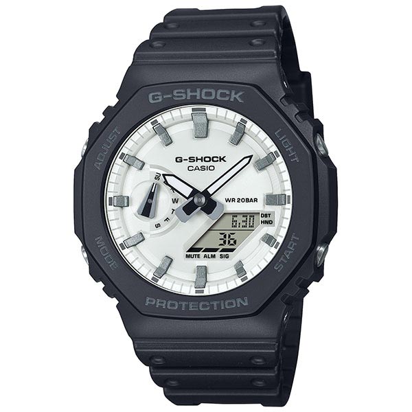 カシオ Ｇショック G-SHOCK BLACK AND BRILLIANT WHITE カジュアル GA-2100WD-1AJF メンズ