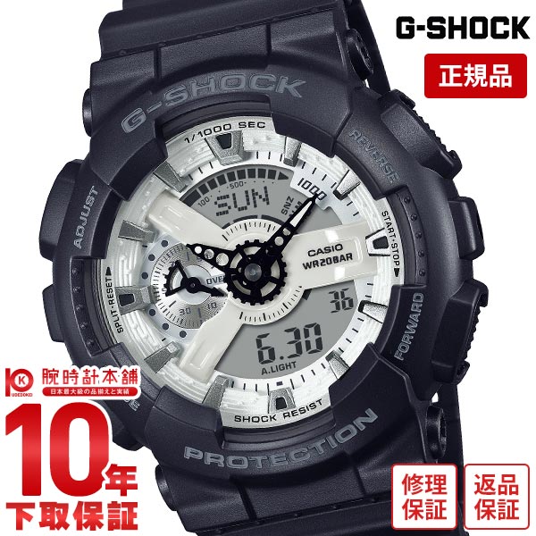 カシオ Ｇショック G-SHOCK BLACK AND BRILLIANT WHITE カジュアル GA-110WD-1AJF メンズ