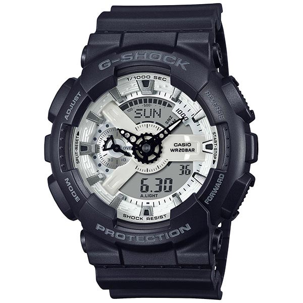 カシオ Ｇショック G-SHOCK BLACK AND BRILLIANT WHITE カジュアル GA-110WD-1AJF メンズ