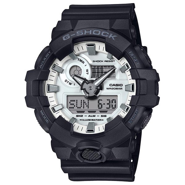 カシオ Ｇショック G-SHOCK BLACK AND BRILLIANT WHITE カジュアル GA-700WD-1AJF メンズ