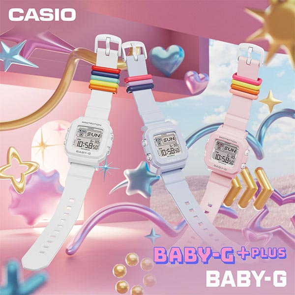 カシオ ベビーＧ BABY-G BABY-G＋PLUS Colorful Loop BGD-10L-7JR レディース