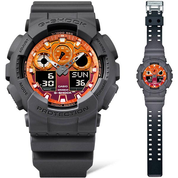 カシオ Ｇショック G-SHOCK THE FLAME INSIDE GA-100FL-8AJF メンズ