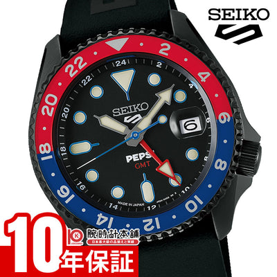 セイコー セイコー5スポーツ SEIKO 5 SPORTS 「PEPSI」コラボレーション限定モデル SBSC023 男性 メンズ ペプシ