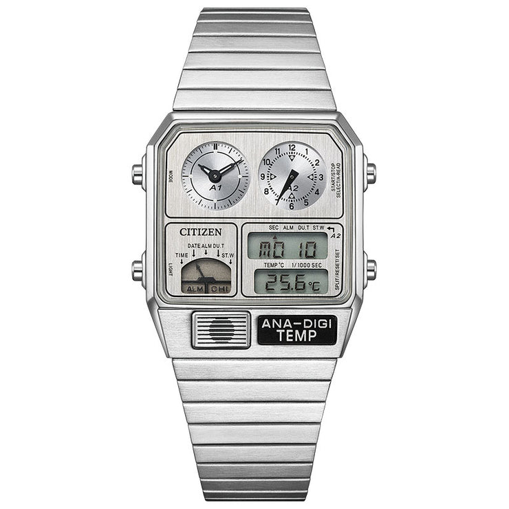 シチズン  シチズンコレクション CITIZEN COLLECTION レコードレーベル メタリック アナデジテンプ 特定店限定モデル500本 JG2101-51H ユニセックス フルメタル