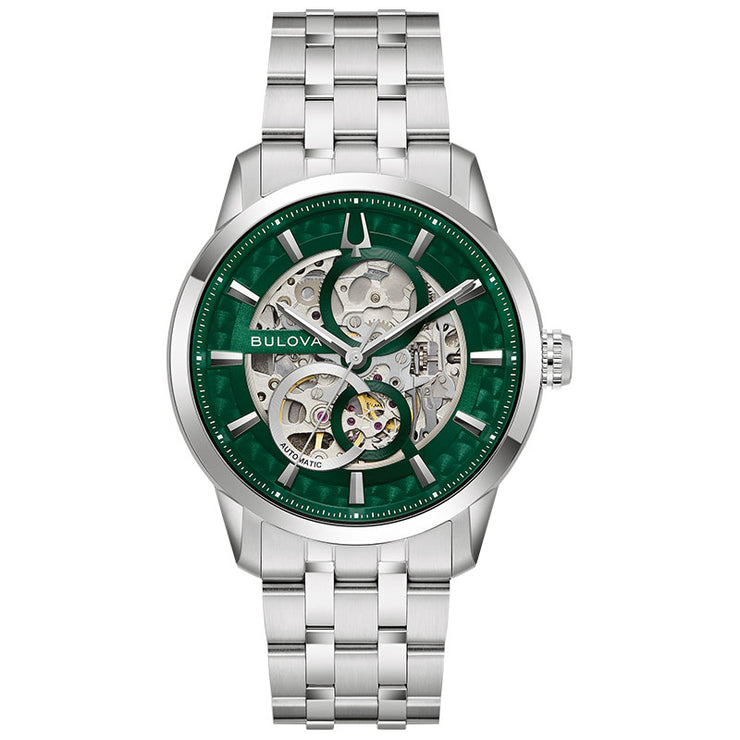 ブローバ BULOVA クラシック CLASSIC 96A329  メンズ メカニカル オートマチック スケルトン