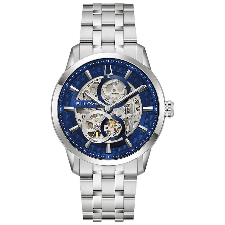 ブローバ BULOVA クラシック CLASSIC 96A331  メンズ メカニカル オートマチック スケルトン