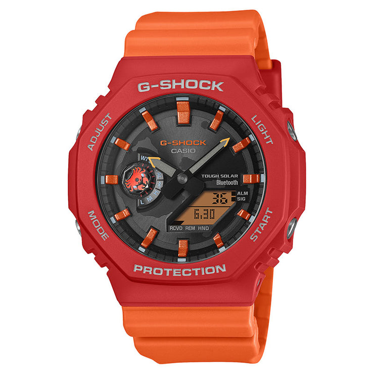 カシオ G-SHOCK Gショック Charles Darwin Foundationコラボレーションモデル ガラパゴスベニイワガニ GA-B2100DF-4AJR メンズ