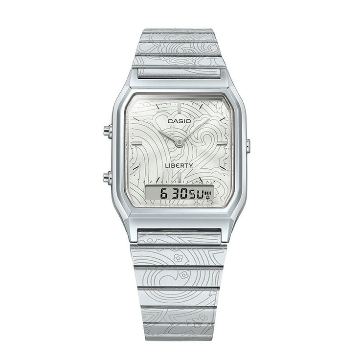 カシオ カシオクラシック CASIO CLASSIC LIBERTY.コラボモデル AQ-230ELT-7AJR ユニセックス リバティ ペイズリー柄