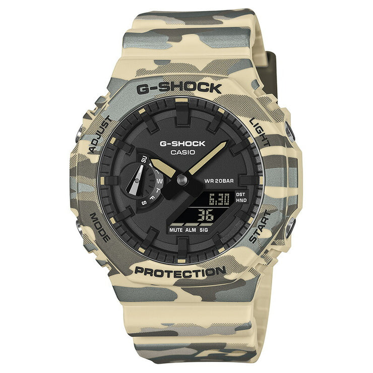 カシオ Gショック CASIO G-SHOCK GA-2100CM-5AJF 男性迷彩柄 ミリタリー