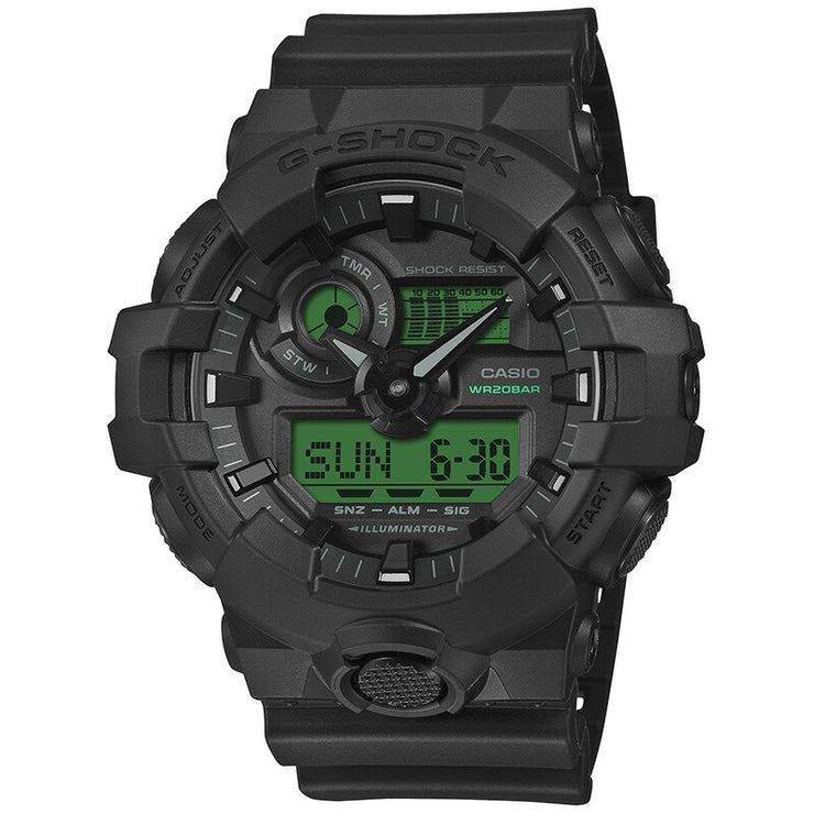 カシオ Gショック G-SHOCK GA-700BEG-1AJF 男性 黒 緑