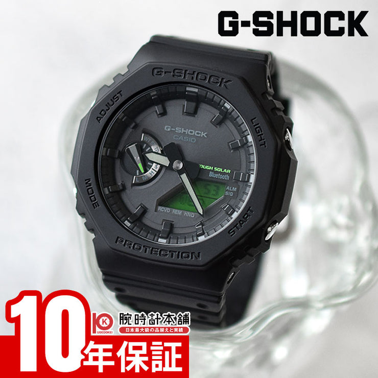 カシオ Gショック G-SHOCK GA-B2100BEG-1AJF 男性 黒 緑 Bluetooth