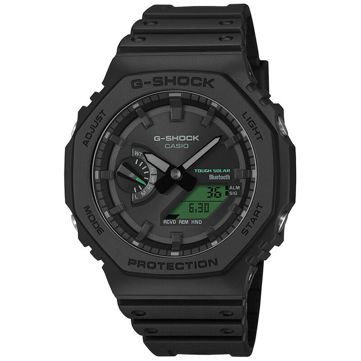カシオ Gショック G-SHOCK GA-B2100BEG-1AJF 男性 黒 緑 Bluetooth