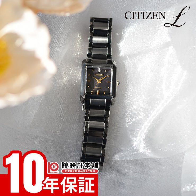 シチズン シチズンエル CITIZEN L SQUARE Collection LIGHT in BLACK Eco-Drive 50th Anniversary Edition 世界限定3800本 EW5636-55E レディース