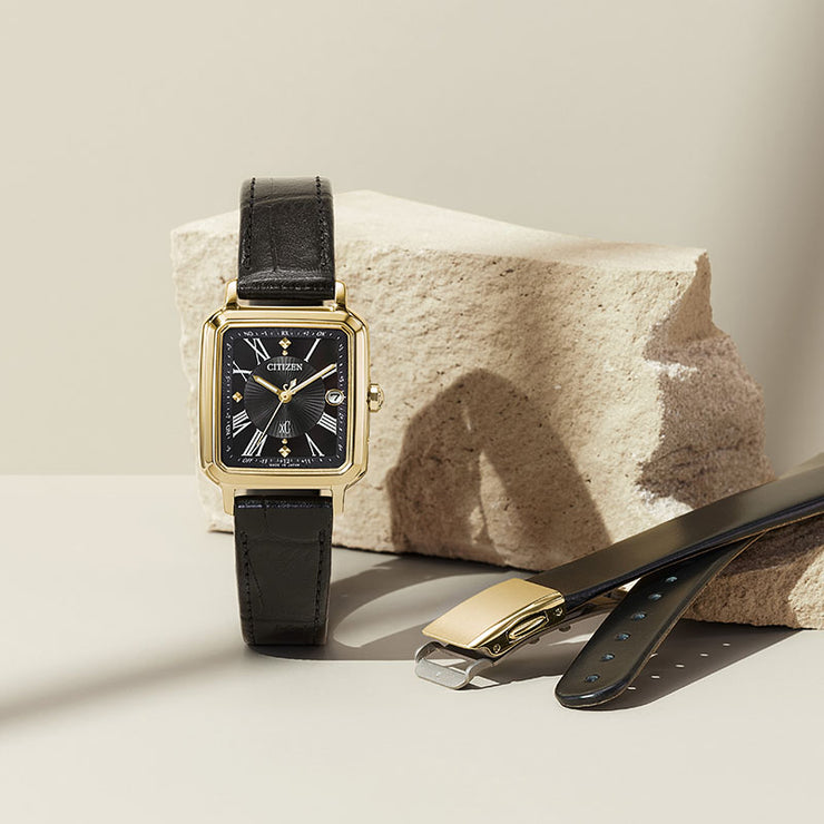 シチズン クロスシー CITIZEN xC hikari collection Square 2way Model ES9503-01E レディス ヒカリ エコドライブ電波 ソーラー 替えベルト
