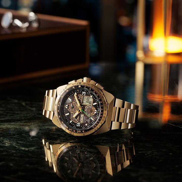 シチズン プロマスター CITIZEN PROMASTER SKYシリーズ Eco-Drive 50周年限定モデル SKYHAWK 限定5200本 JY8144-50E メンズ スカイ エコドライブ電波 ソーラー