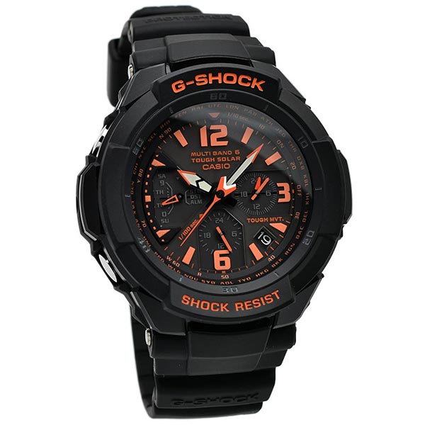 カシオ Ｇショック G-SHOCK グラビティマスター 世界6局対応 パイロット ソーラー電波 GW-3000B-1AJF メンズ