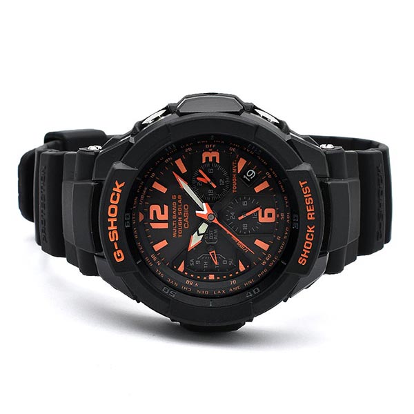 カシオ Ｇショック G-SHOCK グラビティマスター 世界6局対応 パイロット ソーラー電波 GW-3000B-1AJF メンズ