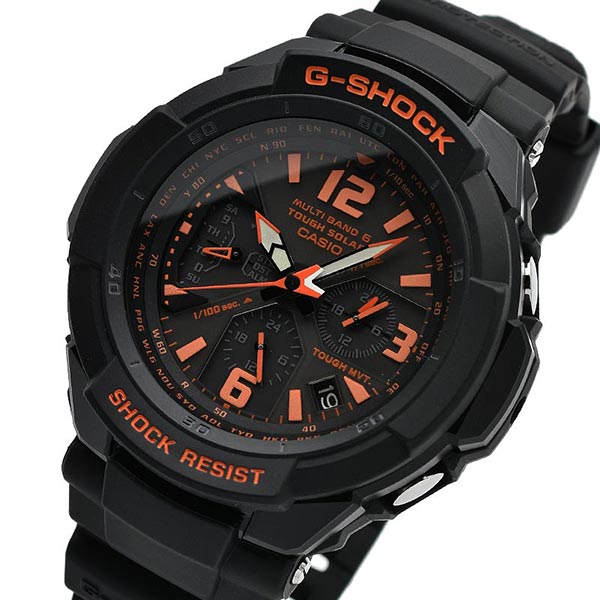 カシオ Ｇショック G-SHOCK グラビティマスター 世界6局対応 パイロット ソーラー電波 GW-3000B-1AJF メンズ