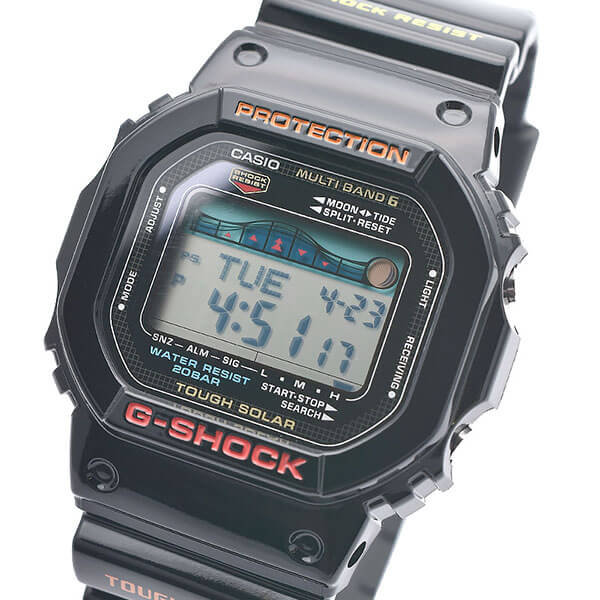 カシオ Ｇショック G-SHOCK G-LIDE ジーライド タフソーラー 電波時計 MULTIBAND6 GWX-5600-1JF メンズ