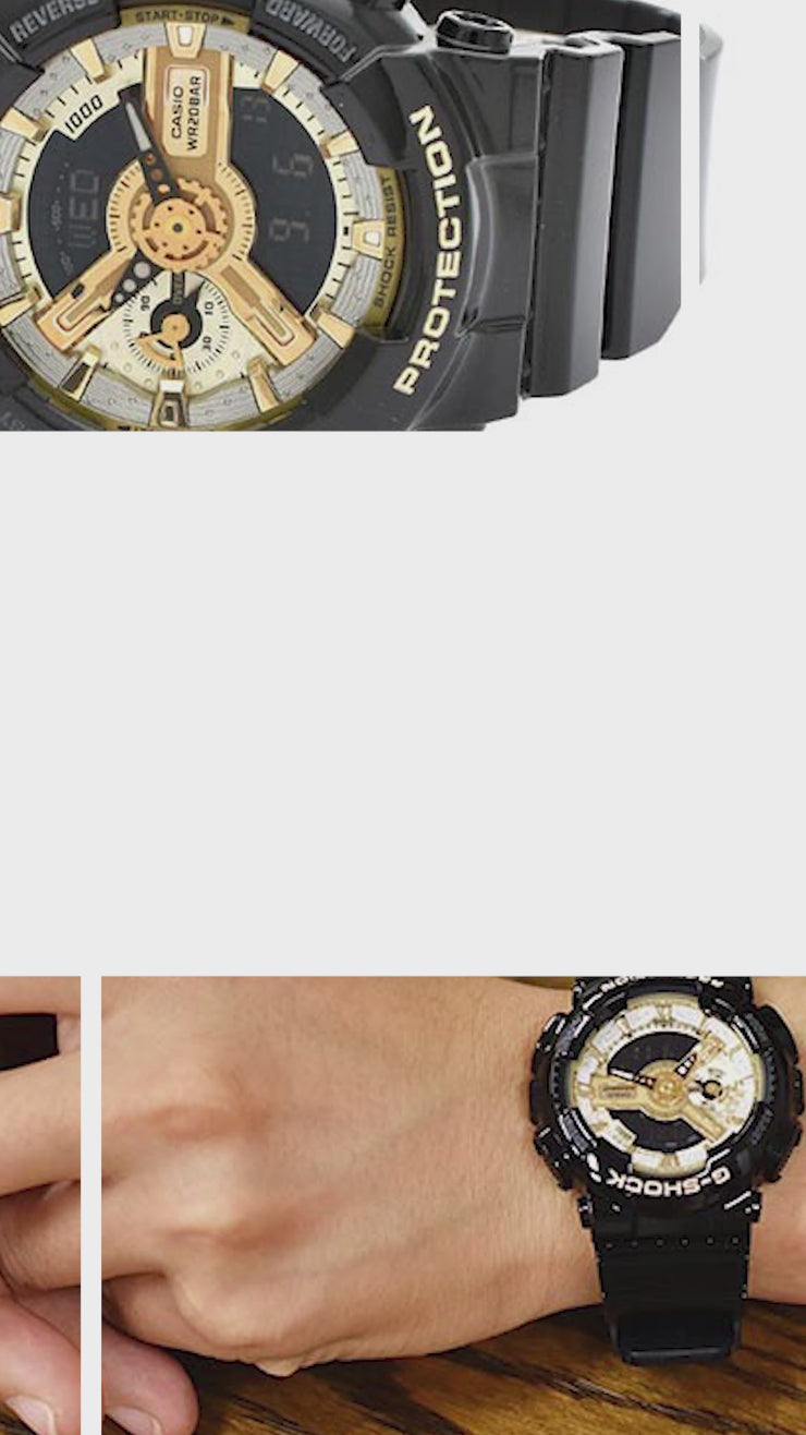 カシオ Ｇショック G-SHOCK BLACK × GOLD GMA-S110GB-1AJF メンズ