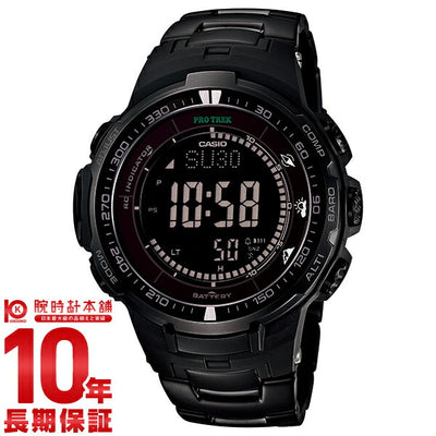 カシオ プロトレック PROTRECK ブラックチタンリミテッド ソーラー電波 PRW-3000YT-1JF メンズ＆レディース 腕時計 時計