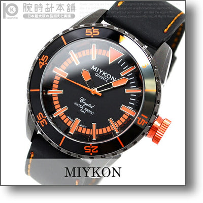 ミーコン MIYKON SportySilicon ブラック オレンジ B3400-5083 メンズ