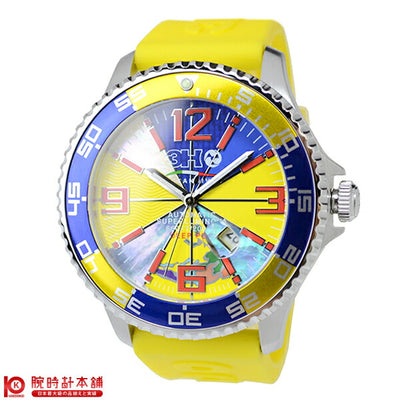 トレアッカ 3H エムワン 替えベルト付（ブルー） M1.GIALLO メンズ 腕時計 時計