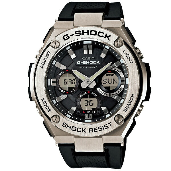 カシオ Ｇショック G-SHOCK Gスチール ソーラー電波 GST-W110-1AJF メンズ