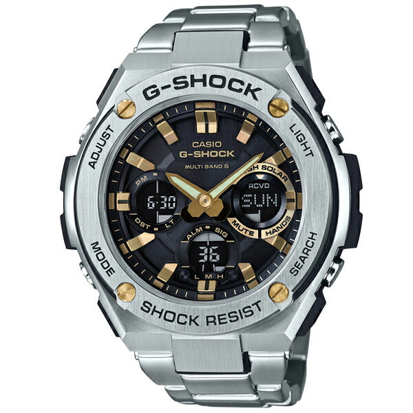 カシオ Ｇショック G-SHOCK Gスチール ソーラー電波 GST-W110D-1A9JF メンズ