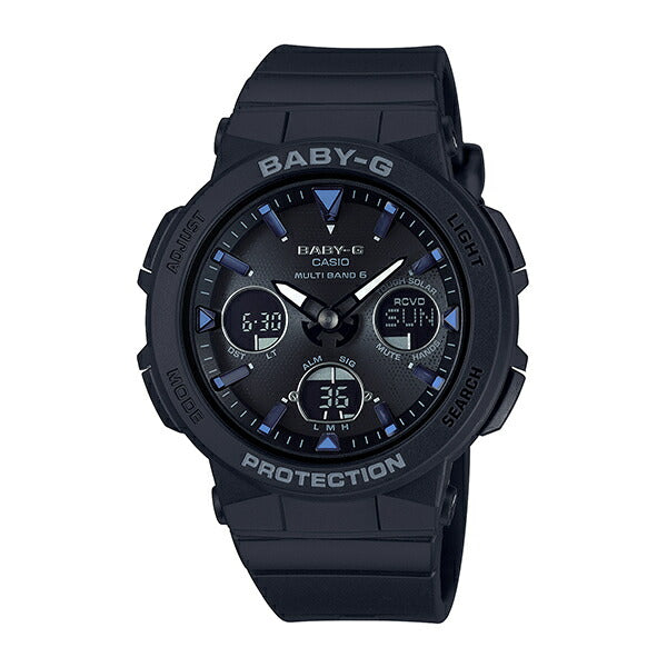 カシオ ベビーＧ CASIO BABY-G BGA-2500-1AJF ソーラー 電波 ネオンイルミネーター 腕時計 レディース Beach Traveler Series ブラック  