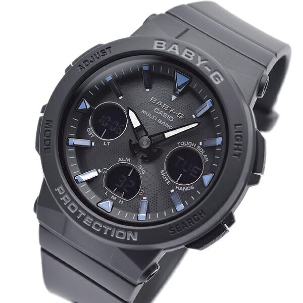 カシオ ベビーＧ CASIO BABY-G BGA-2500-1AJF ソーラー 電波 ネオンイルミネーター 腕時計 レディース Beach Traveler Series ブラック  