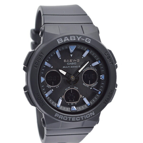 メーカー baby-G/フルブラック/デジアナ/電波ソーラー/BGA-2250G/黒/良品 時計
