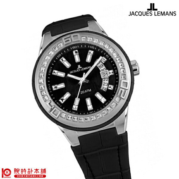 【新品】Jacques Lemans ジャックルマン　ムーンフェイズ腕時計 新品】Jacques Lemans ジャックルマン ムーンフェイズ腕時計
