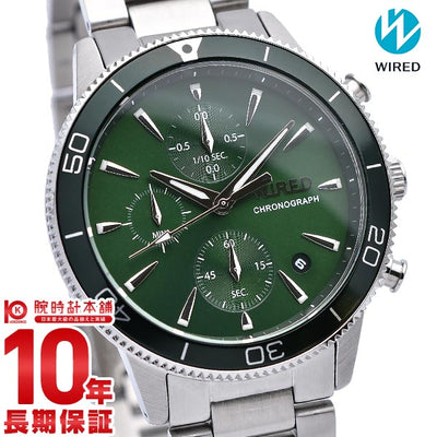 セイコー ワイアード SEIKO WIRED クロノグラフ グリーン メンズ 腕時計 AGAT430 小笠原諸島 グリーン 時計