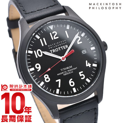 マッキントッシュ フィロソフィー チタン メンズ 腕時計 FCZK985 MACKINTOSH PHILOSOPHY トロッター ブラック 革ベルト 時計
