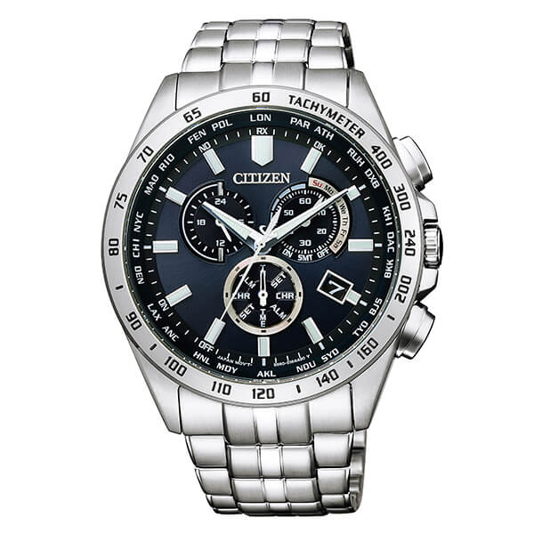 シチズンコレクション CITIZENCOLLECTION エコ・ドライブ電波時計　ダイレクトフライト　クロノグラフ CB5870-91L メンズ