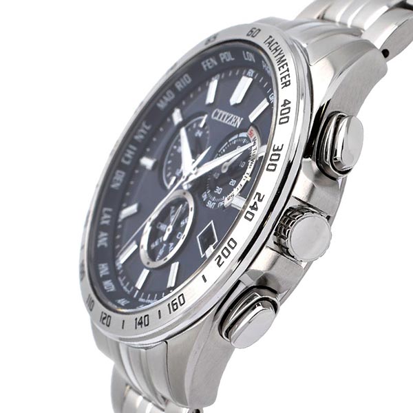 シチズンコレクション CITIZENCOLLECTION エコ・ドライブ電波時計　ダイレクトフライト　クロノグラフ CB5870-91L メンズ