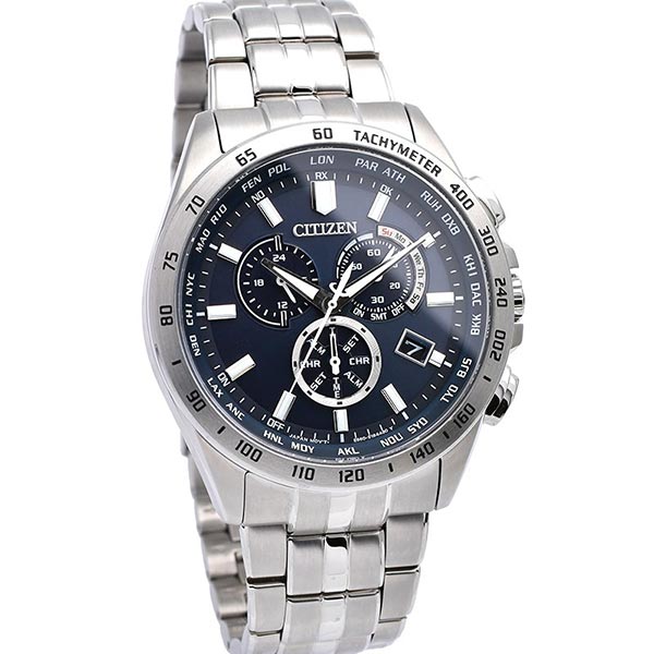 シチズンコレクション CITIZENCOLLECTION エコ・ドライブ電波時計　ダイレクトフライト　クロノグラフ CB5870-91L メンズ