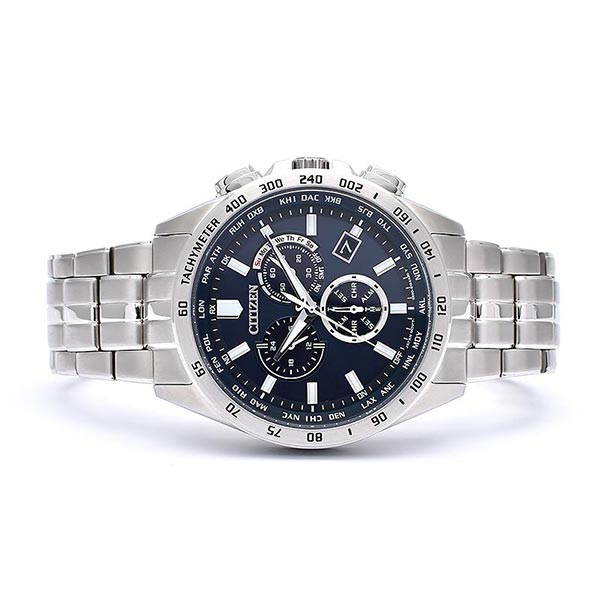シチズンコレクション CITIZENCOLLECTION エコ・ドライブ電波時計　ダイレクトフライト　クロノグラフ CB5870-91L メンズ