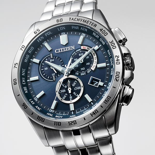 シチズンコレクション CITIZENCOLLECTION エコ・ドライブ電波時計　ダイレクトフライト　クロノグラフ CB5870-91L メンズ