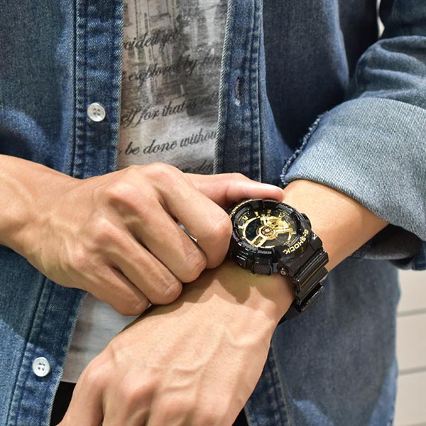 カシオ Ｇショック G-SHOCK ペアウォッチ GA-110GB-1AJF メンズ