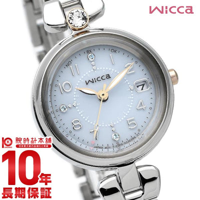 シチズン ウィッカ wicca ソーラーテック電波時計 ティアラスターコレクション KS1-619-93 レディース