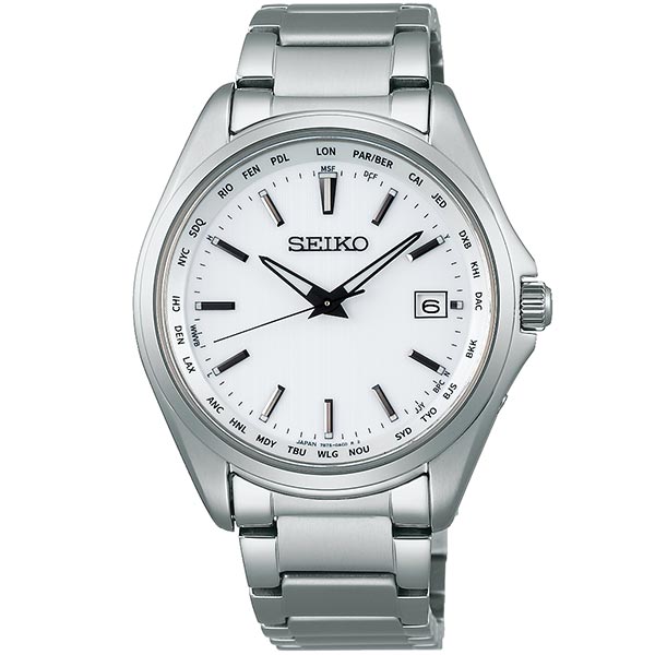 セイコーセレクション SEIKOSELECTION ワールドタイム ソーラー電波 チタン SBTM287 メンズ