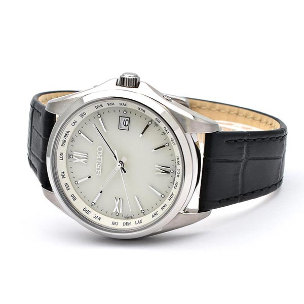 セイコーセレクション SEIKOSELECTION ワールドタイム ソーラー電波 チタン SBTM295 メンズ