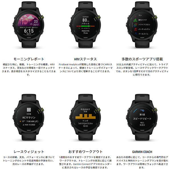 ガーミン GARMIN Forerunner 255 Music Black 010-02641-47 ユニ